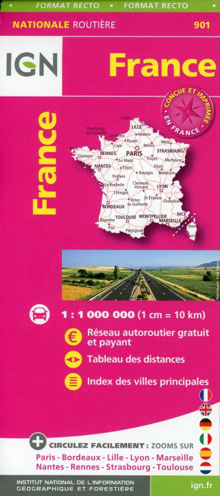 Tiskovina France Routiere Maxi Format 1:1 000 000 