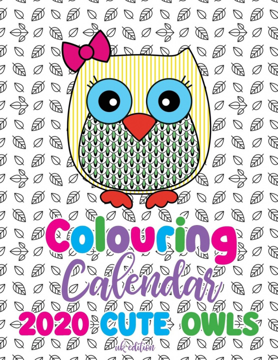 Carte Colouring Calendar 2020 Cute Owls (UK Edition) 