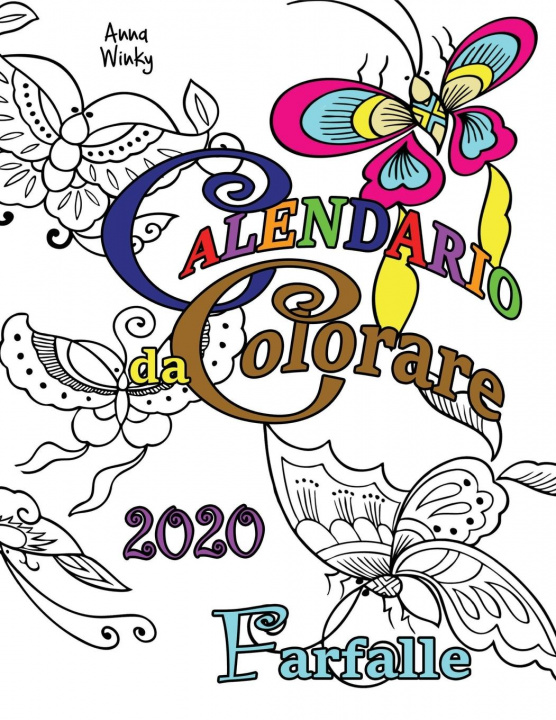 Kniha Calendario da Colorare 2020 Farfalle 