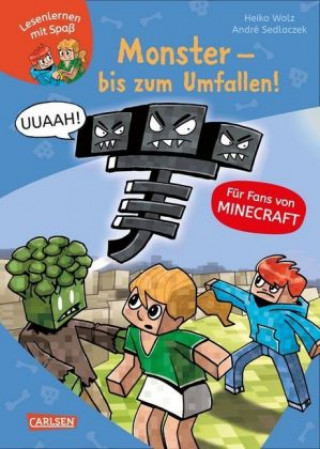 Carte Lesenlernen mit Spaß - Minecraft 2: Monster - bis zum Umfallen! Heiko Wolz