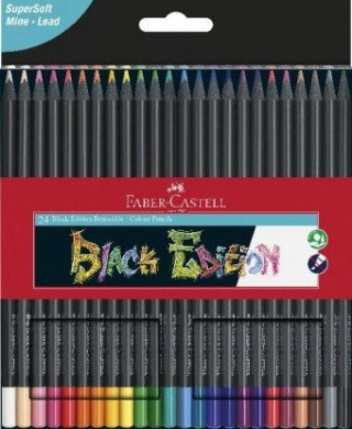 Papírszerek Faber - Castell Pastelky trojhranné Black Edition 24 ks Faber-Castell