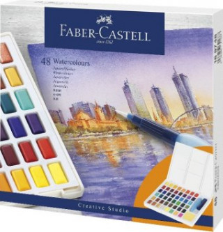 Játék Faber-Castell Aquarellfarben in Näpfchen, 48er Etui 