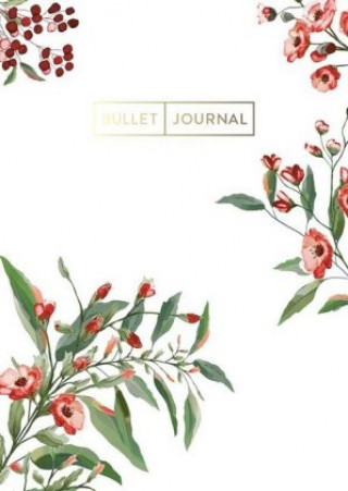 Kniha Pocket Bullet Journal "Red Flowers" 