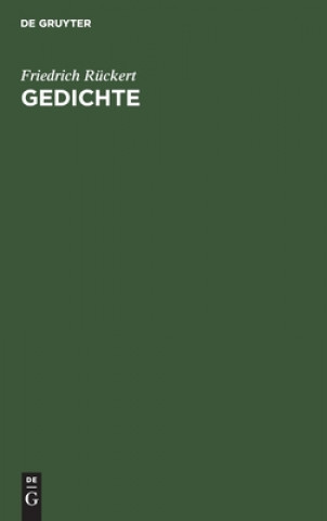Книга Gedichte Friedrich Rückert