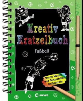 Carte Kreativ-Kratzelbuch: Fußball 