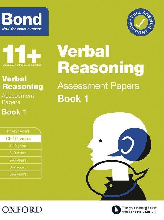 Kniha Bond 11+: Bond 11+  Verbal Reasoning Assessment Papers 10-11 years Book 1 