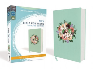 Kniha NIV, Bible for Teens, Thinline Edition, Cloth over Board, Floral, Red Letter, Comfort Print 