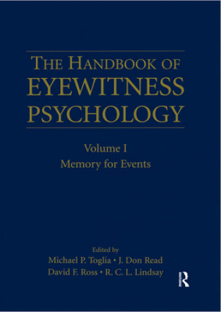 Kniha Handbook of Eyewitness Psychology: Volume I 