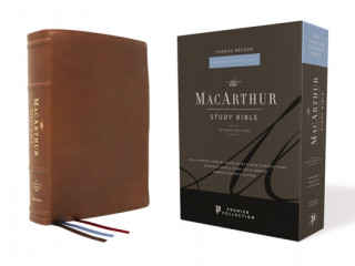 Книга Nasb, MacArthur Study Bible, 2nd Edition, Premium Goatskin Leather, Brown, Premier Collection, Comfort Print: Unleashing God's Truth One Verse at a Ti 