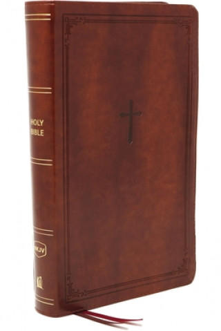 Book Nkjv, Reference Bible, Compact, Leathersoft, Brown, Red Letter Edition, Comfort Print: Holy Bible, New King James Version 