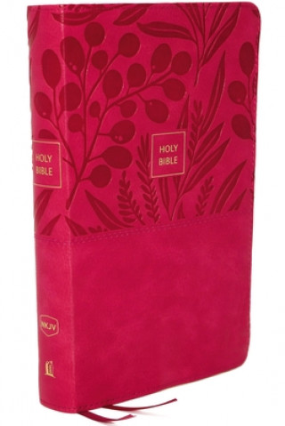 Kniha NKJV, End-of-Verse Reference Bible, Compact, Leathersoft, Pink, Red Letter, Comfort Print 