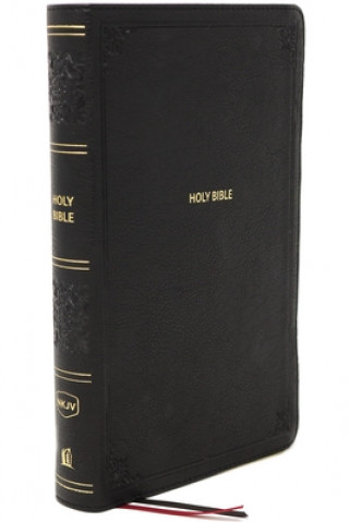 Kniha NKJV, End-of-Verse Reference Bible, Compact, Leathersoft, Black, Red Letter, Comfort Print 