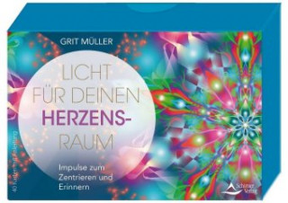 Joc / Jucărie Licht für deinen Herzensraum, 40 Karten mit Anleitung Grit Müller
