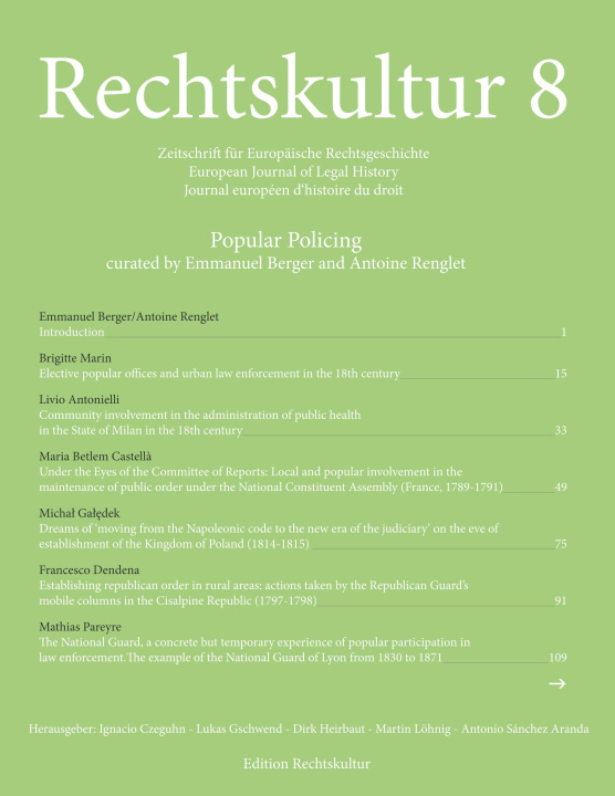 Book Rechtskultur 8 Antoine Renglet