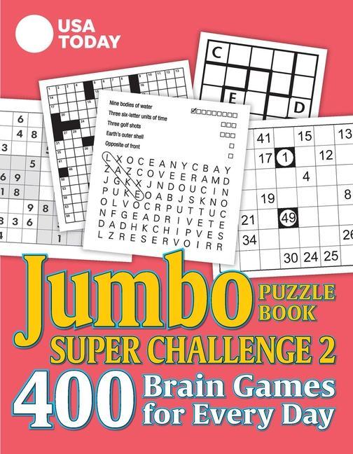 Carte USA Today Jumbo Puzzle Book Super Challenge 2: 400 Brain Games for Every Day 