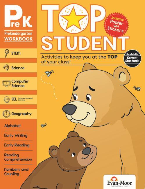 Könyv Top Student, Pre-Kindergarten Workbook 