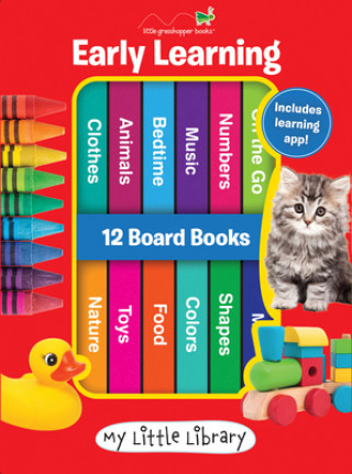 Book My Little Library: Early Learning - First Words (12 Board Books) 