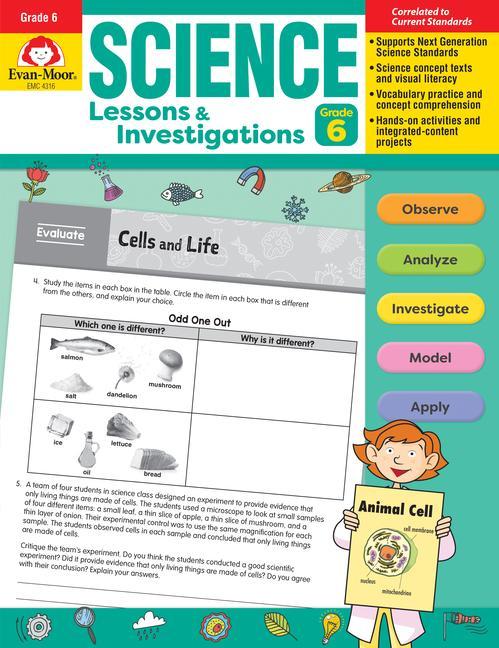 Carte Science Lessons and Investigations, Grade 6 Teacher Resource 
