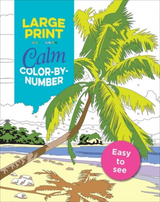 Carte Large Print Calm Color-By-Number 