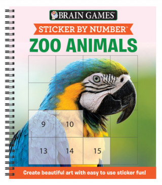 Книга Sticker by Number: Zoo Animals 