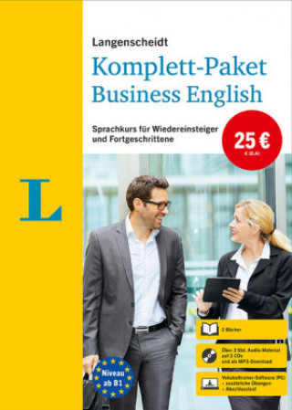 Carte Langenscheidt Komplett-Paket Business English, 2 Bücher, 3 Audio-CDs, MP3-Download 