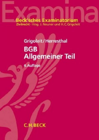 Книга BGB Allgemeiner Teil Hans Christoph Grigoleit