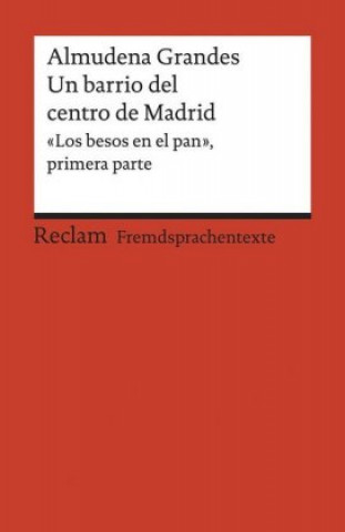 Könyv Un barrio del centro de Madrid Almudena Grandes