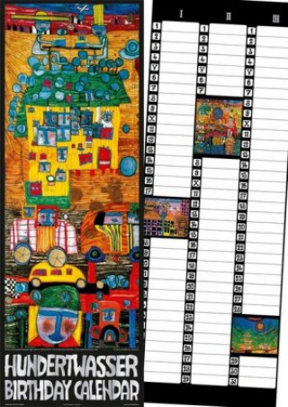 Calendar / Agendă Hundertwasser Birthday Calendar 