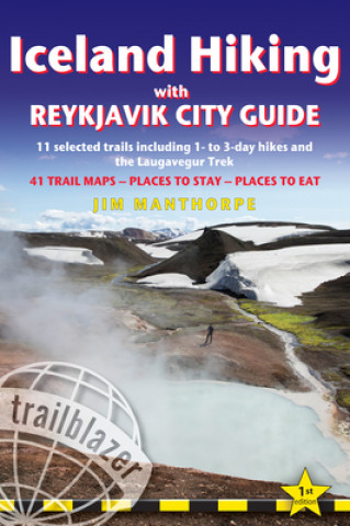 Carte Iceland Hiking - with Reykjavik City Guide 