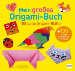 Carte Mein großes Origami-Buch (mit kindgerechten Schritt-für-Schritt Anleitungen, 100 Blatt und 130 Stickern)) 