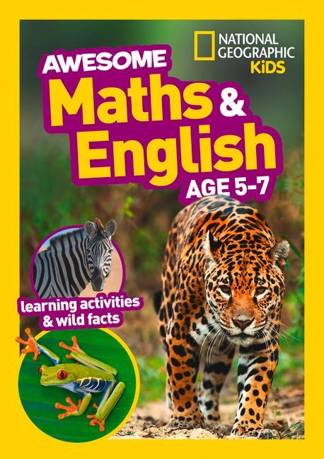 Книга Awesome Maths and English Age 5-7 National Geographic Kids