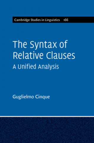 Kniha Syntax of Relative Clauses Guglielmo (Universita degli Studi di Venezia) Cinque