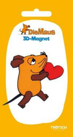 Kniha Trötsch Die Maus 3D-Magnet Maus mit Herz 