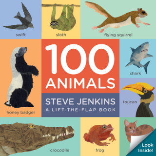 Könyv 100 Animals Board Book: Lift-the-Flap 