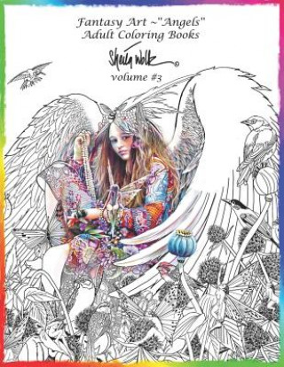 Книга Angel-Fantasy Art Adult Coloring Book -Sheila Wolk Volume #3 