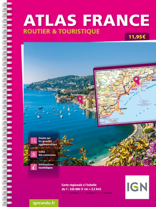 Книга Atlas Routier Touristique France spirale 