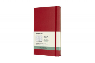 Kalendář/Diář Moleskine 2021 12-Month Weekly Large Hardcover Horizontal Diary 