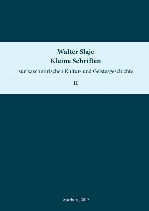 Carte Kleine Schriften zur kaschmirischen Kultur- und Geistesgeschichte. Band 2 Jürgen Hanneder