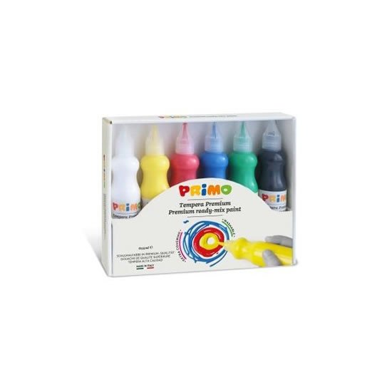Papírenské zboží PRIMO sada temperové barvy 3D BASIC sada 6 x 75 ml 
