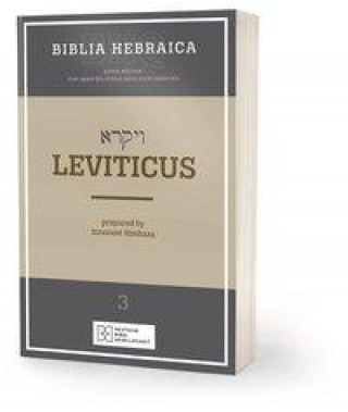 Kniha Biblia Hebraica Quinta (BHQ). Gesamtwerk zur Fortsetzung / Biblia Hebraica Quinta (BHQ) - Leviticus 