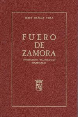 Boek Fuero de Zamora JESUS MAJADA NEILA