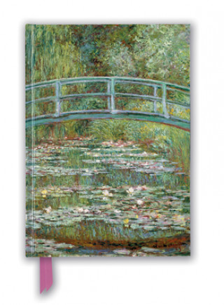 Kalendarz/Pamiętnik Claude Monet: Bridge over a Pond for Water Lilies (Foiled Blank Journal) 