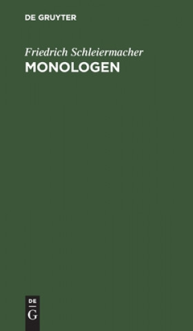 Knjiga Monologen Friedrich Schleiermacher