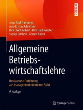 Knjiga Allgemeine Betriebswirtschaftslehre Jean-Paul Thommen