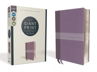 Kniha Niv, Giant Print Compact Bible, Leathersoft, Purple, Red Letter Edition, Comfort Print 