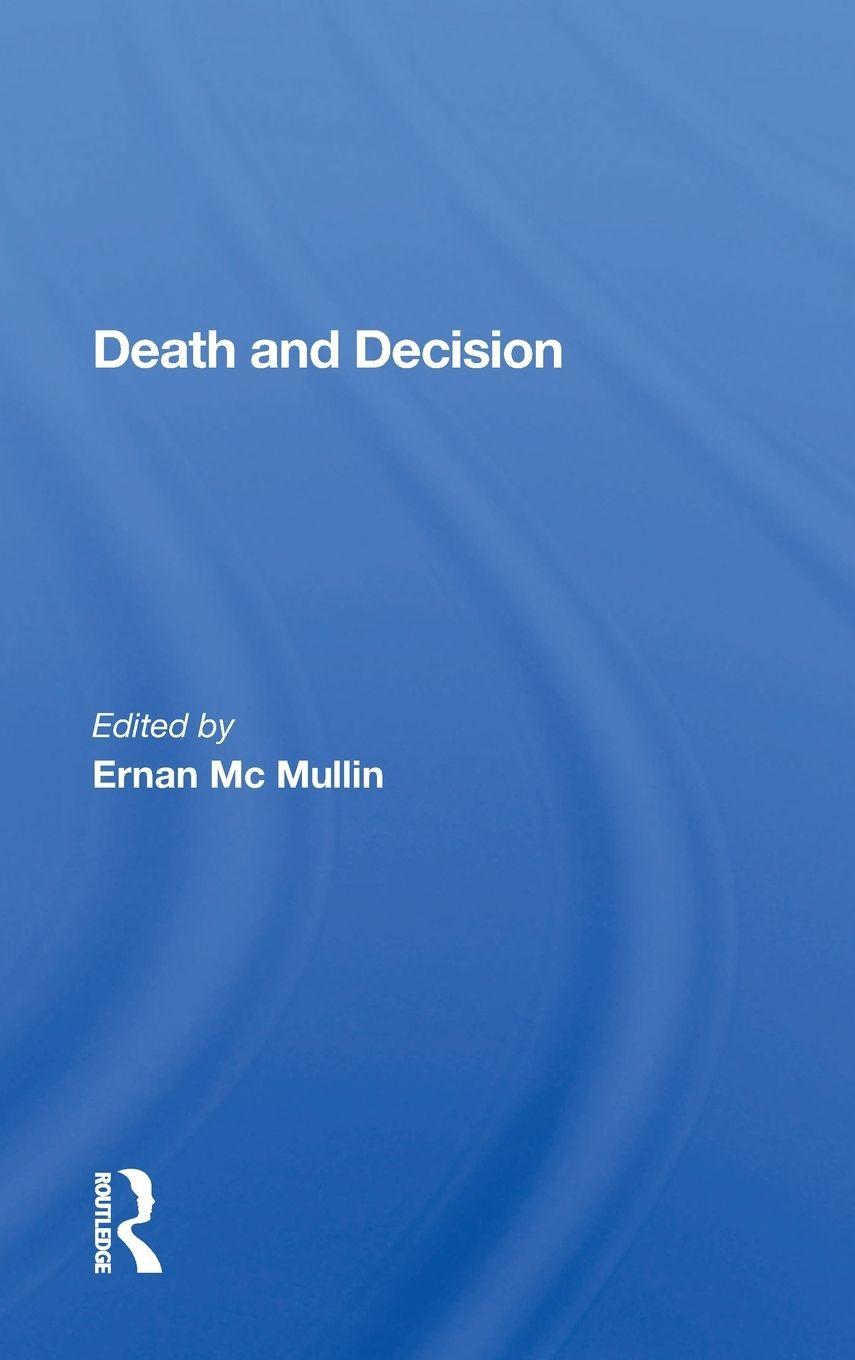Knjiga Death and Decision ERNAN MC MULLIN