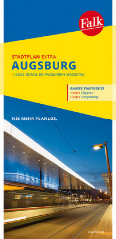 Nyomtatványok Falk Stadtplan Extra Augsburg 1:20.000 