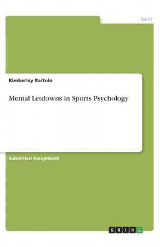 Buch Mental Letdowns in Sports Psychology 