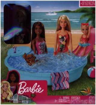 Hra/Hračka Barbie Pool und Puppe (blond) 