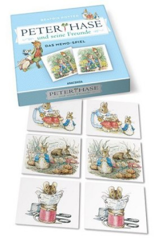 Game/Toy Peter Hase und seine Freunde - Das Memo-Spiel mit 40 Spielkarten im Spielkarton 